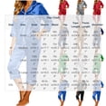 thumbnail image 4 of AKOEE Satin Capri Pajamas for Women 2 Piece Sets Soft 3/4 Sleeve Button Up Shirt Capris Pant Lounge Sleepwear (L, Black), 4 of 8