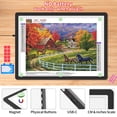thumbnail image 4 of KOBAIBAN Magnetic A2 Light Pad, 3-Color Modes, 6-Level & Stepless Dimming, Tracing Light Board for Diamond Painting Drawing & Sketching - USB Powered, 4 of 10