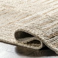 thumbnail image 5 of Rugs USA Grassland Handwoven Jute Area Rug, 2' x 8', Runner, Liess Ivory, 5 of 9