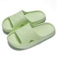 thumbnail image 2 of Slippers for Women,Men's And Summer Thick Soled Indoor Non Leisure Bathroom Soft Soled Slippers,Womens Slippers,Green,6.5, 2 of 8
