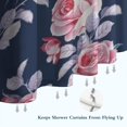 thumbnail image 6 of Pioneer Flower Floral Print Pattern Shower Curtain 84"x72" ,Bathroom Decorative Shower Curtains Set with 12 Hooks,Modern Waterproof Washable Shower Curtain, 6 of 6