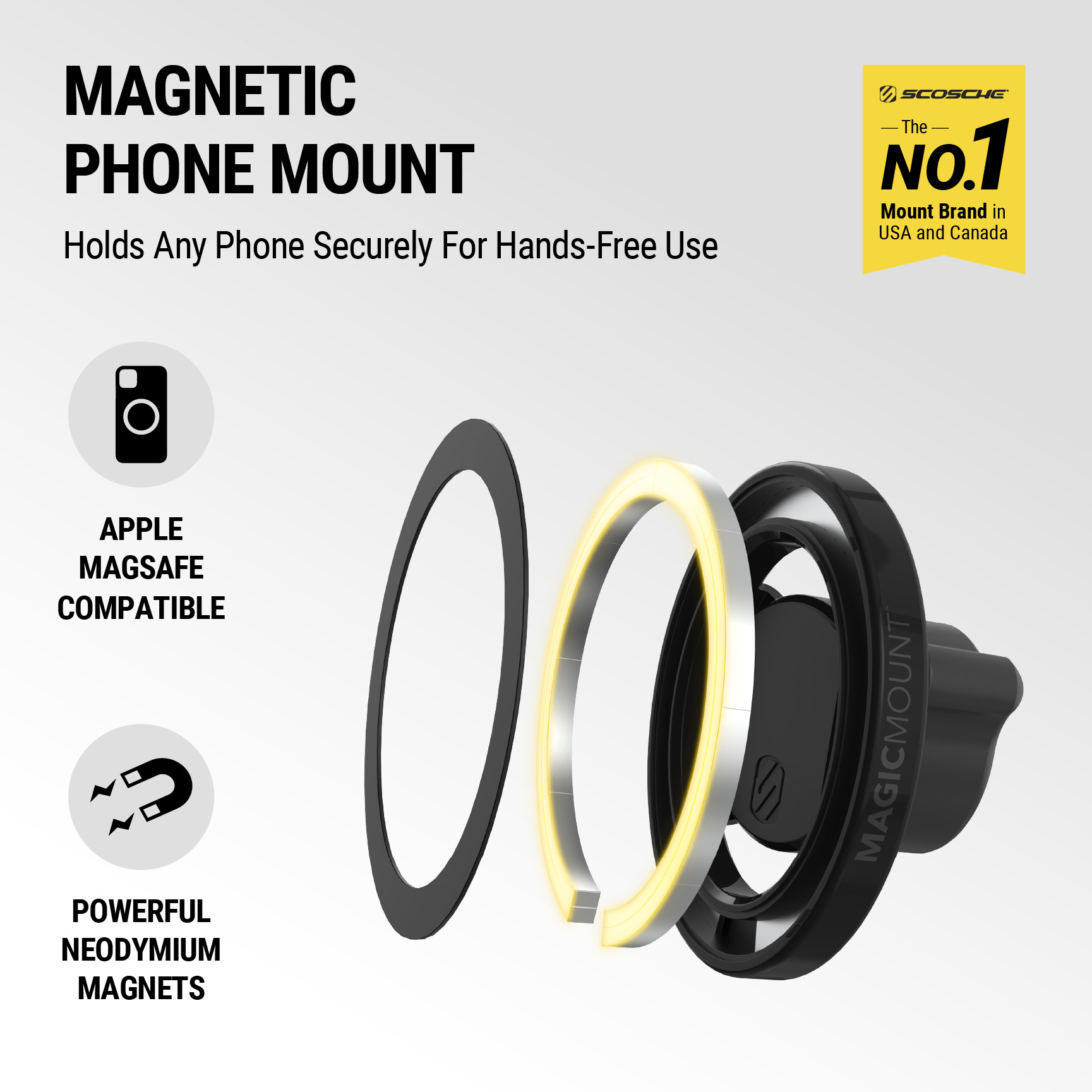Scosche MagicMount MS 5-in-1 MagSafe Car Mount photo 3