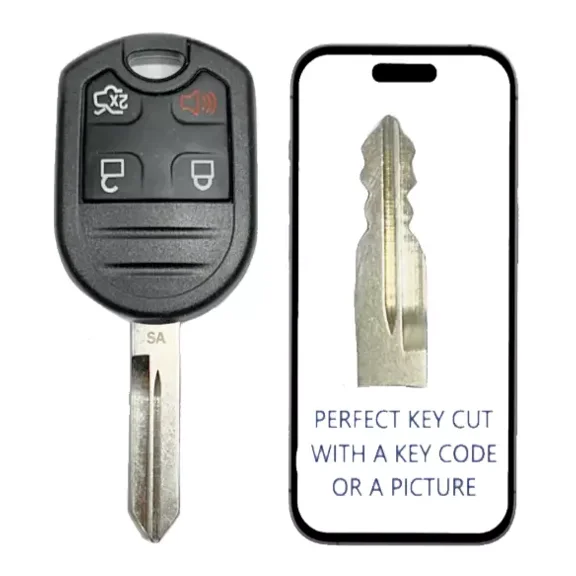 Key Cut 4b Remote Key for Ford 2006 - 2019 164-R8073 Cwtwb1u793 80 Bit Sa Chip