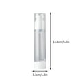 thumbnail image 3 of Airless Lotion Pump Bottles, Refillable Travel Vacuum Bottles, Transparent Plastic Cosmetic Containers for Lotion Perfume Oil Foundation Liquid Toner, Leak Proof Leak Resistant Design, 3 of 4