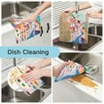 thumbnail image 2 of Yayeee 6 Pack Kitchen Dishcloths for Washing Dishes Soft Absorbent Microfiber Towels, Abstract Painting, 2 of 9