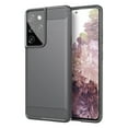 thumbnail image 1 of PANDACO Grey Brushed Metal Case for Samsung Galaxy S21 Ultra, 1 of 4