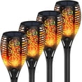 thumbnail image 2 of Solar Lights Upgraded, Waterproof Flickering Flames Torches Lights Outdoor Solar Spotlights, 2 of 4