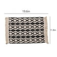 thumbnail image 3 of MERILER Cotton and Linen Fabric Placemats with Tassel Hanging, Color-Blocked Western-style Decorative Mats for Holiday Events and Daily Use, 3 of 7