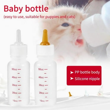 Kitten Bottles for Nursing Kitten Nipples Bottle Feeding Mini Nipple