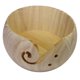 thumbnail image 1 of Wooden Wool Bowl Textile Wool Storage Bowl Round Wooden Bowl, 1 of 5