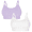 Lilac Whisper/ White, variant on Wireless Bra 2 Pack, Style FT942, Sizes S to XXXL