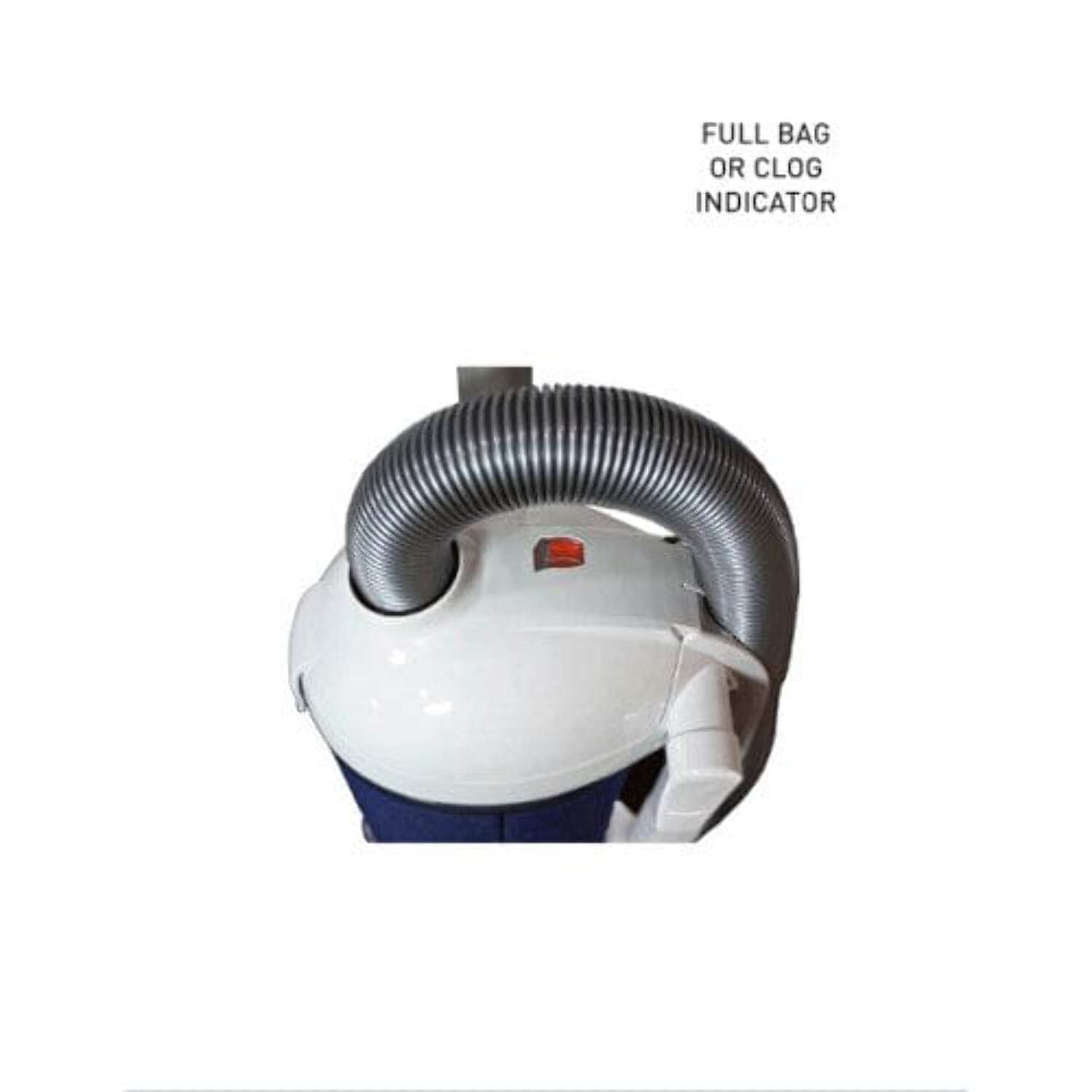 Sebo 9855AM Dart Upright Vacuum (Arctic White/Dark Blue)
