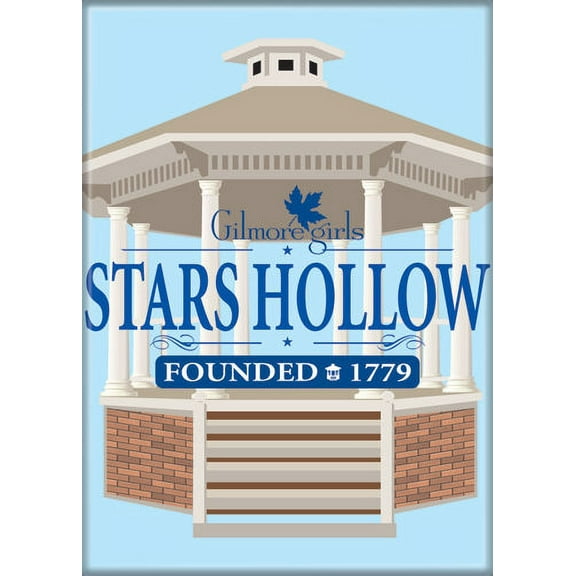 Gilmore Girls Stars Hollow Founded 1779 Blue Magnet 72366M