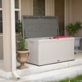 thumbnail image 3 of LIFETIME 116 Gallon Outdoor Storage Box, Brown Lid, 3 of 7