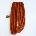thumbnail image 2 of Tnhcen Women's Flannel Pajama Pants Winter Fleece Sleepwear Plush Thermal Lounge Pants Elastic Waist Loungewear Cozy Home Wear M-XL Red, 2 of 3