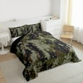 thumbnail image 3 of Homewish Pixel Camouflage Queen Comforter Set,Retro Camo Bedding Sets,Black Green Bedding Comforter Set For Boy Teens,Super Cozy Room Decor Reversible,3-Piece, 3 of 8