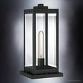 thumbnail image 5 of Urban Ambiance Luxury Modern Farmhouse Outdoor Post/Pier Light, Medium Size: 16" H x 7.5" W, with  Style Elements, Natural Black Finish, UQL1336 from The Quincy Collectio, 5 of 7