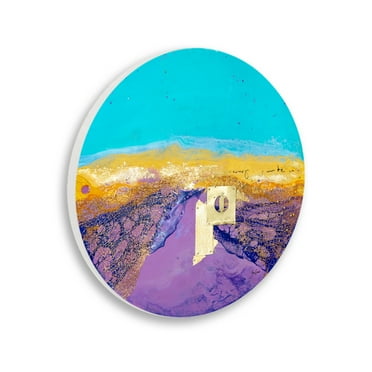 Stupell Industries Collaged Country Road Bold Modern Landscape Painting Unframed Art Print Wall Art, Design by Stacy Gresell