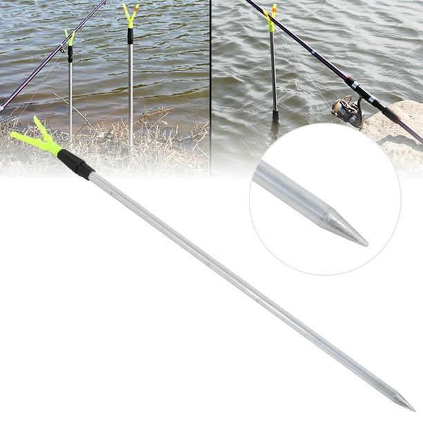 Keenso Telescopic Fishing Tool Rest,fishing Rod Bracket Stretchable Aluminum Portable Fish Pole Ground Holder For Bank Fishing,stretchable Fishing Rod