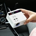 thumbnail image 6 of Car Inverter 150W Peak, 12V/24V to 110V/220V LED Display Sockets Power Inverter Adaptor with 3 USB Ports, QC 3.0 Fast Charging, Intelligent Protection, Universal for Vehicles, 6 of 8