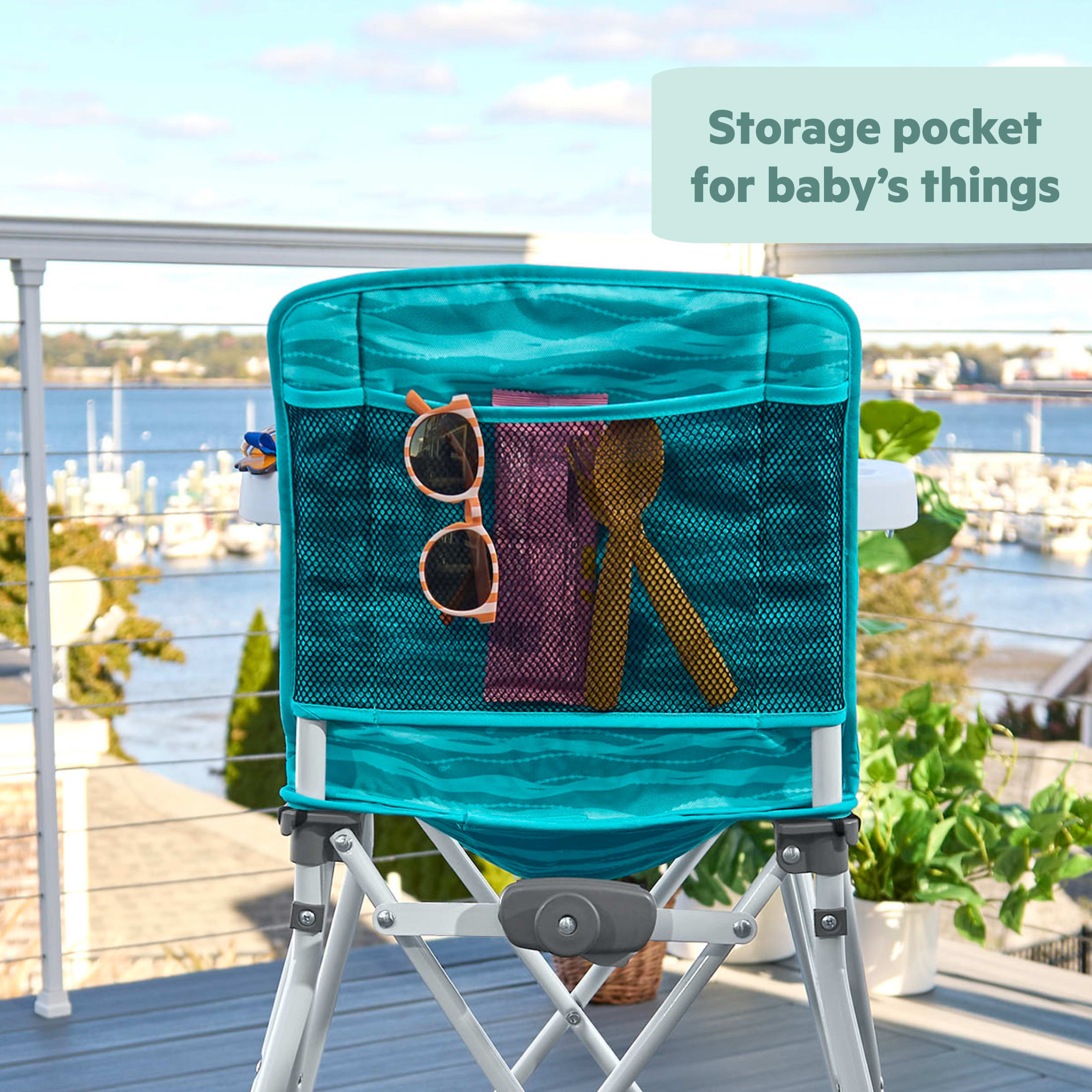 Disney Baby Finding Nemo Pop ‘n Dine Portable Highchair from Bright Starts, Unisex, Infant