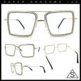 thumbnail image 3 of Rhinestone Jewel Rectangle Metal Rim Chic Blue Light Filtering Computer Eyeglasses Gold Clear Stone, 3 of 8