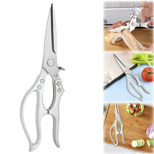 Stainless Bone Scissors 2025 Upgraded Poultry Shears All Purpose Kitchen Scissor for Stainless Cooking Aid Scissors Dishwasher,A Heavy-Duty Poultry Shears