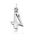 thumbnail image 3 of Trendy .925 Sterling Silver Number 4 Pendant, 3 of 4