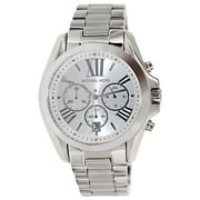 Michael Kors Women's MK5535 Bradshaw Silver Tone Dial Stainless Steel Bracelet Chronograph Watch
