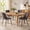 Brown, variant on L'AGRATY Modern Dining Chairs Set of 6, High Back PU Leather Upholstered Kitchen Chairs with Cushion - Heavy Duty Metal Legs for Dining Room, Restaurant, Cafe (Black)