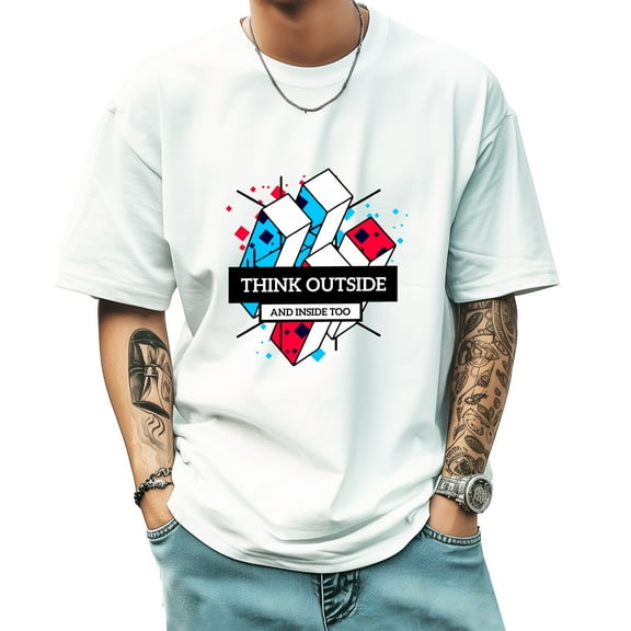 Graphic Tees for Men Summer New Print Casual Tee Fashion Trend Sports Shirt Select