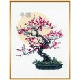 thumbnail image 2 of Riolis Counted Cross Stitch Kit 13.75"X17.75"-Bonsai Sakura Wish Well Being (14 Count), 2 of 2