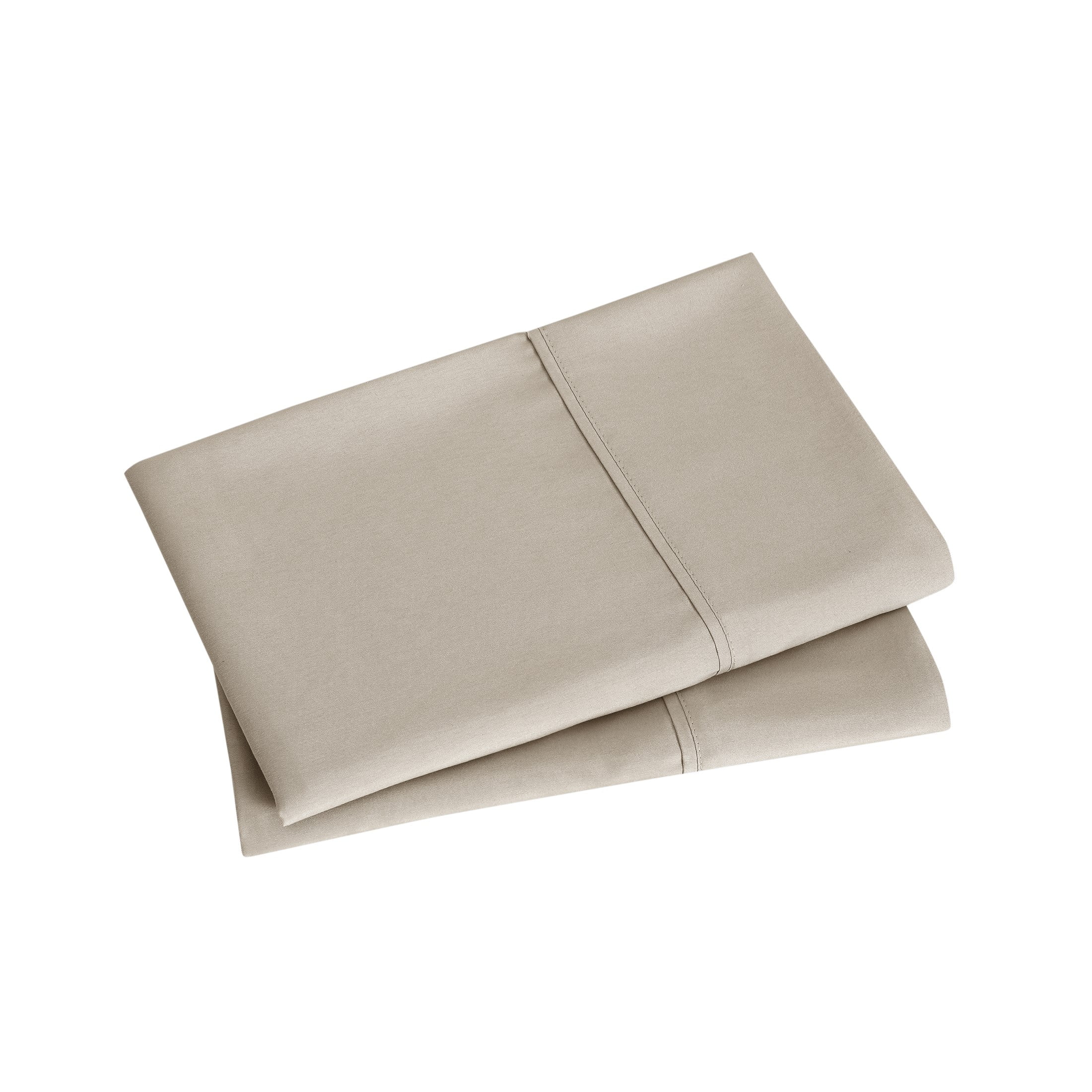 Mainstays Super Soft Brushed Microfiber Pillowcase Set, Washed Tan, King, 2 Piece