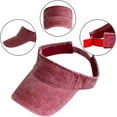 thumbnail image 2 of Sun Visor Hats Cotton Twill Ball Adjustable Sun Caps for Men Women(Red), 2 of 3