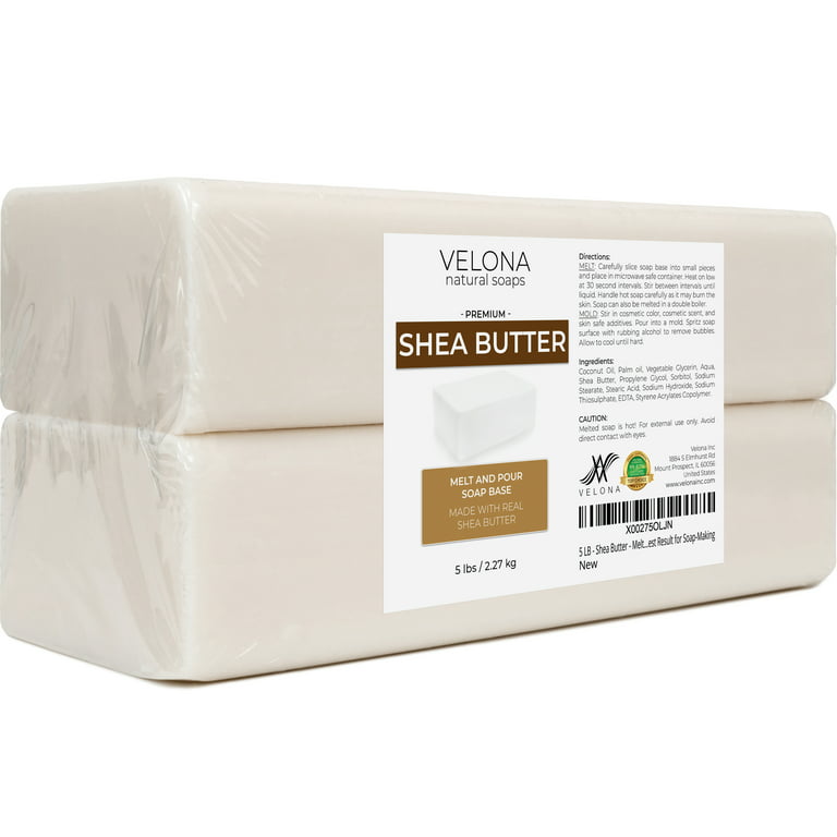 2 LB - White Melt and Pour Soap Base by Velona, SLS/SLES Free, Natural  Bars for The Best Result for Soap-Making