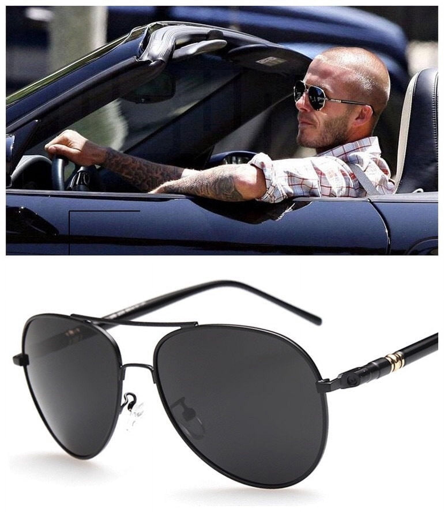 Men's Polarized Sunglasses with Color Changing Lenses Anti-Glare UV Protection and Lightweight Alloy Frame for Enhanced