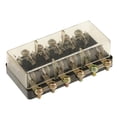 thumbnail image 2 of S SERENABLE 12V 6Way Circuit Car Boat Automotive Fuse Box Block Holder 6X30mm Glass Tube/ 6-WAY, 2 of 7