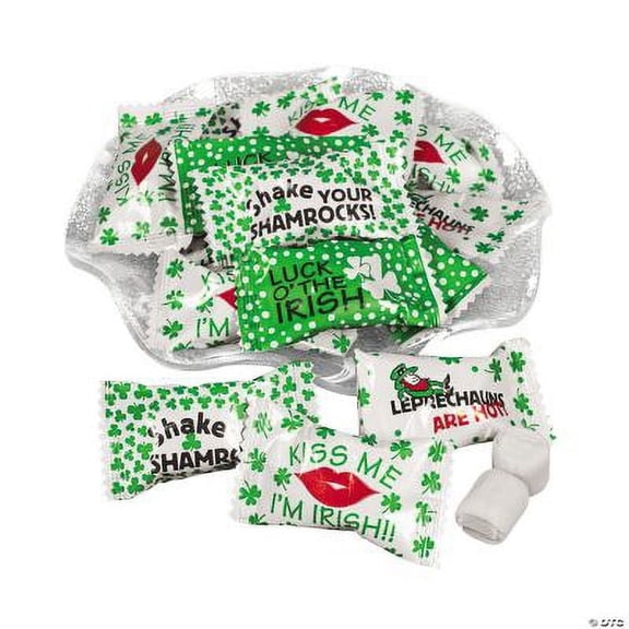Fun Express Irish Buttermints Individually Wrapped, Kosher, 108 Pieces, 14 Oz