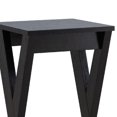 thumbnail image 3 of Benjara 24 Inch Plant Stand with X Shaped Legs and Open Shelf, Small, Dark Brown, 3 of 5