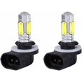 thumbnail image 1 of 2 pcs car truck led fog lights drl bulbs h27w/2881 white 5 cob 7.5w 6500k hid, 1 of 4