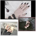 thumbnail image 2 of Matte Medium Long Square Pure Color Wear False Nails Press On Full Coverage Acrylic Fake Nails Tips, 2 of 4