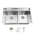 thumbnail image 1 of SD174801 Sink Depot 22'' W Double Bowl Stainless Steel Undermount Kitchen Sink with 1 Faucet Hole, 1 of 6