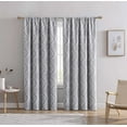 thumbnail image 1 of Jacquard Clip Blackout Rod Pocket Single Window Panel, 1 of 3