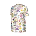 thumbnail image 6 of Fotbe Spring Flowers Birds Baseball Jersey Shirt for Men and Women, Casual Short Sleeves Button Down T-Shirt-XX-Large, 6 of 9