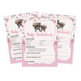 thumbnail image 1 of Inkdotpot Raccoon Jungle Animals Party Supplies Set Of 50 Baby ShowerPrediction Cards For Baby Shower Game, 1 of 5