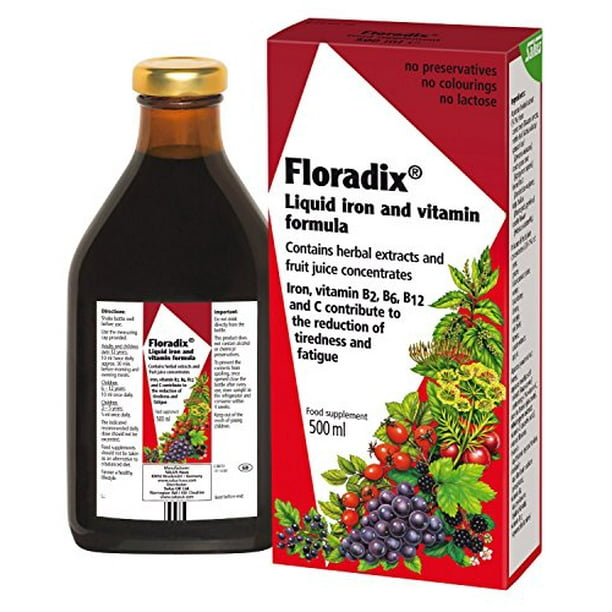 FLORADIX LIQUID IRON AND VITAMIN FORMULA 500ml