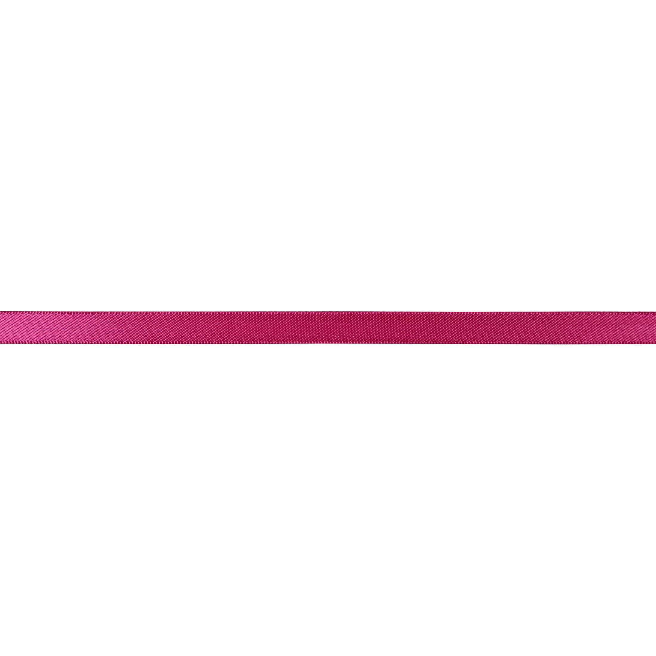 Gwen Studios 3/8" Hot Pink Satin Ribbon, 7 Yards