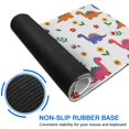 thumbnail image 6 of Long Mouse Pads for Desk,White Dinosaurs Flowers Pattern Desk Mats on Top Of Desks, Desk Mouse Pad Extra Large with 3mm Non-Slip Base and Stitched Edge for Gaming,Office,Work,Home 47.3"x23.6", 6 of 6