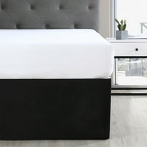 Mainstays Pleated Bedskirt, Black, Queen