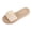11#Beige, variant on Women's Floral Embellished Slide Sandals, Open-Toe Corduroy Flat Slippers, Comfortable All-Match Summer Beach Footwear